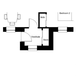 1800 Wide Enclosed Porch Plan