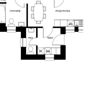 Utility/Cloakroom Plan